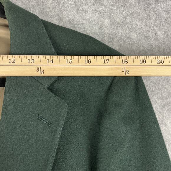 Vintage Culwell & Son Wool Blazer Sport Coat Mens 42R Green Gold Button 80s - Picture 11 of 16